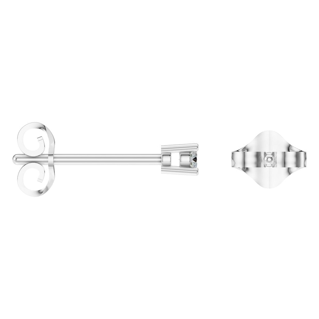 EA-0839 White Gold Earrings SET - ANGLE