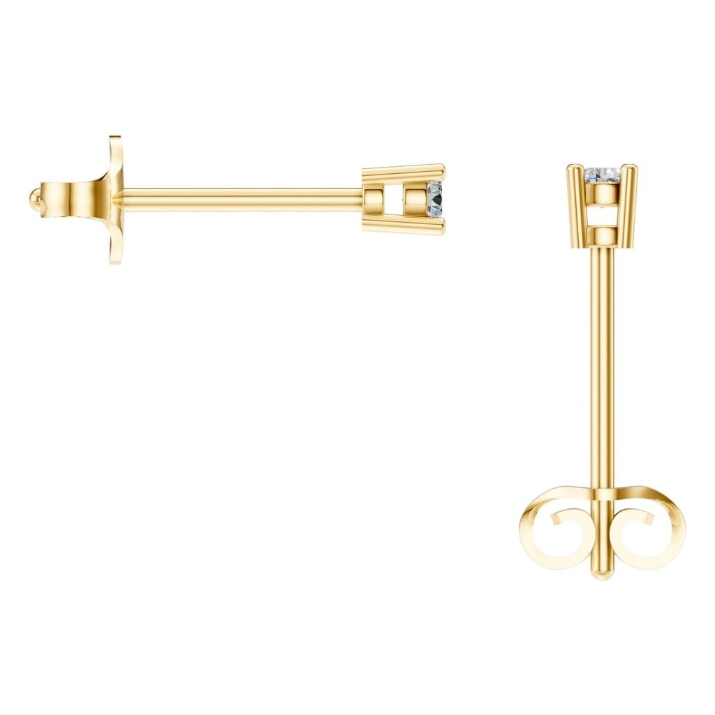 EA-0839 Yellow Gold Earrings SET - BACK