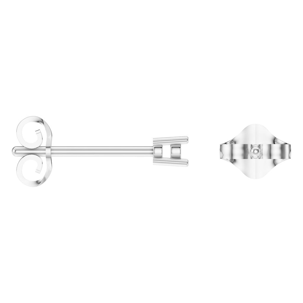 EA-0839 White Gold Earrings UNSET - ANGLE
