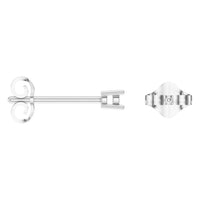 EA-0839 White Gold Earrings UNSET - ANGLE