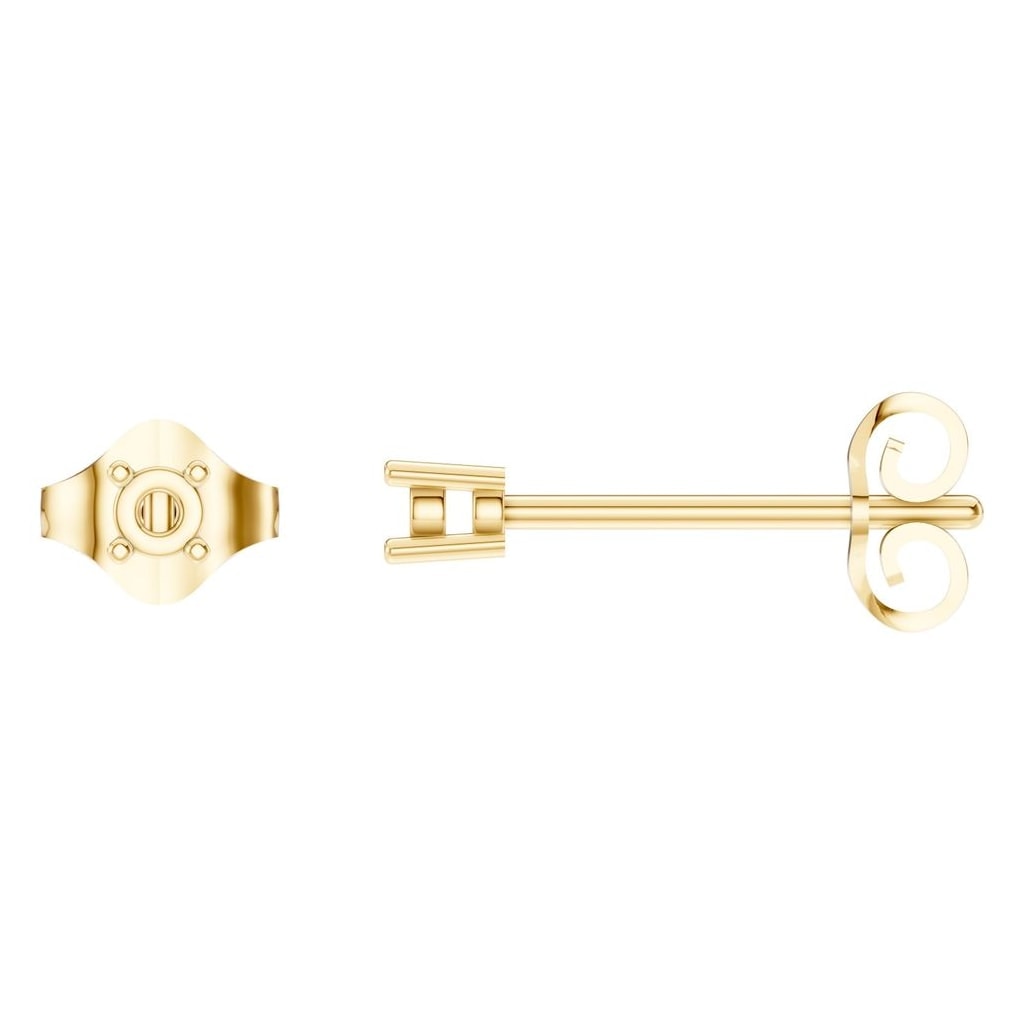EA-0839 Yellow Gold Earrings UNSET - Main View
