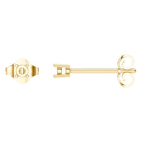 EA-0839 Yellow Gold Earrings UNSET - Main View