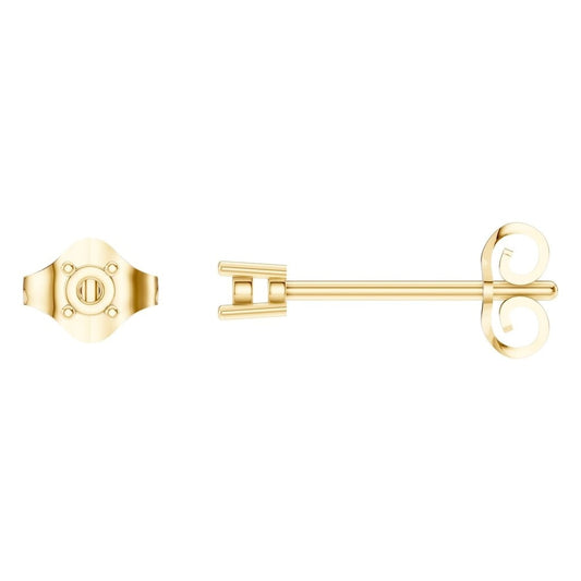 EA-0839 Yellow Gold Earrings UNSET - Main View