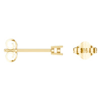 EA-0839 Yellow Gold Earrings UNSET - ANGLE
