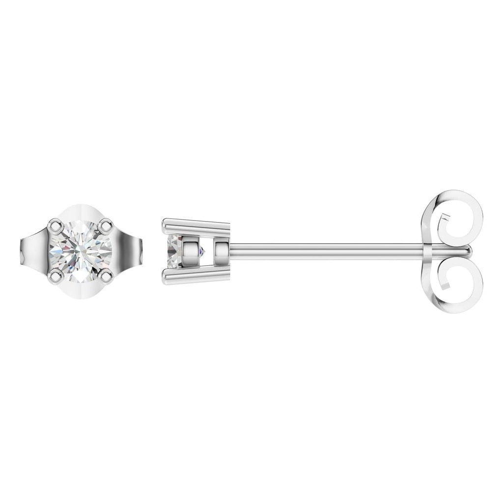 EA-0839 White Gold Earrings SET - Main View