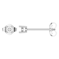 EA-0839 White Gold Earrings UNSET - Main View