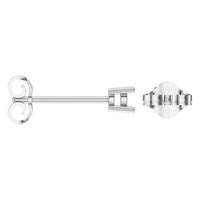 EA-0839 White Gold Earrings UNSET - ANGLE