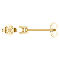 EA-0839 Yellow Gold Earrings UNSET - Main View