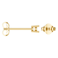 EA-0839 Yellow Gold Earrings UNSET - ANGLE
