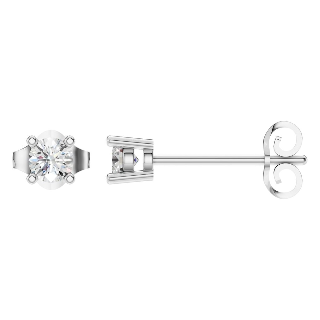 EA-0839 White Gold Earrings SET - Main View