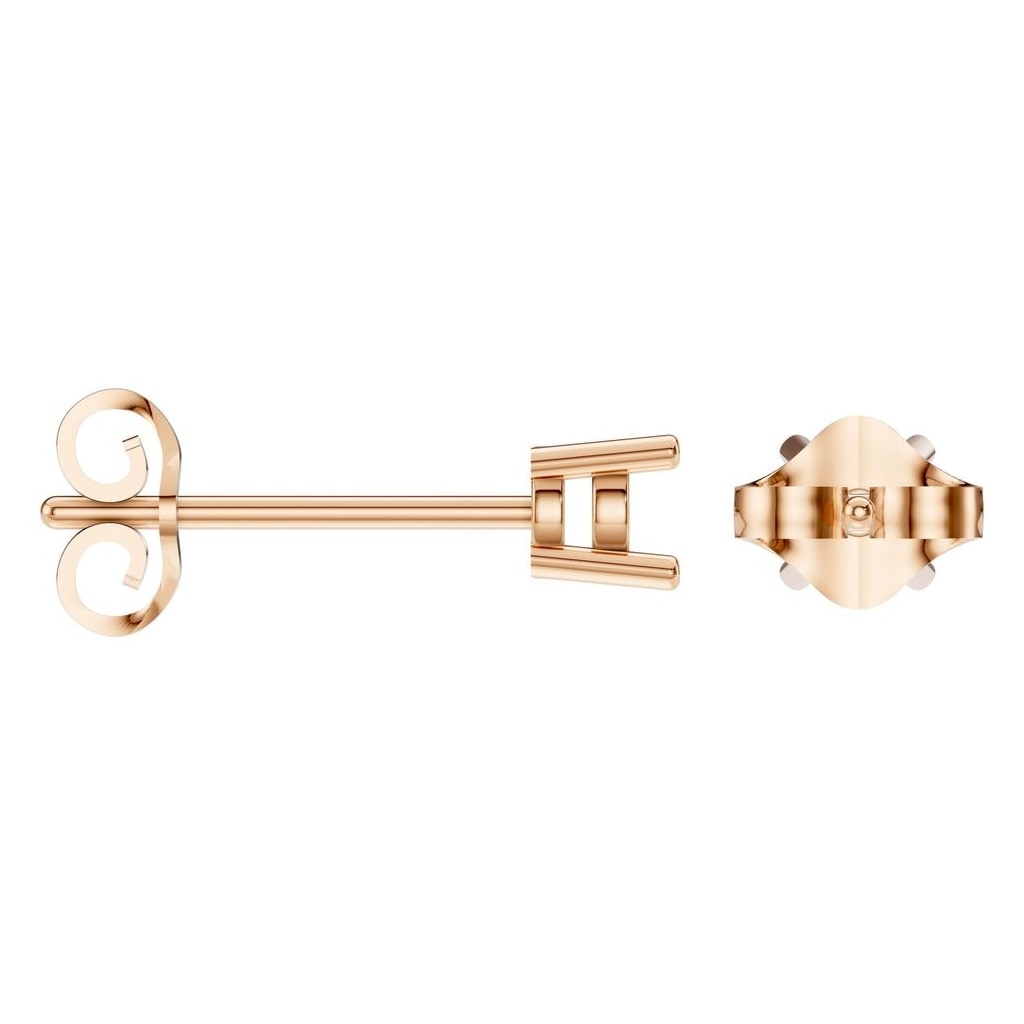 EA-0839 Rose Gold Earrings UNSET - ANGLE
