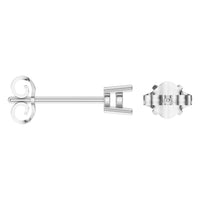 EA-0839 White Gold Earrings UNSET - ANGLE