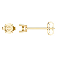EA-0839 Yellow Gold Earrings UNSET - Main View