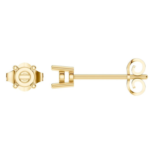 EA-0839 Yellow Gold Earrings UNSET - Main View