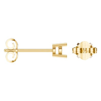 EA-0839 Yellow Gold Earrings UNSET - ANGLE