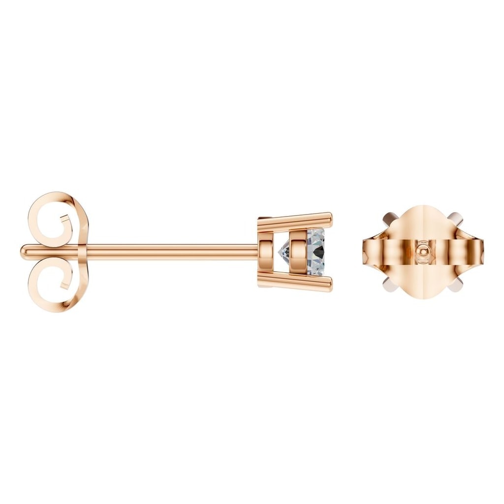 EA-0839 Rose Gold Earrings SET - ANGLE