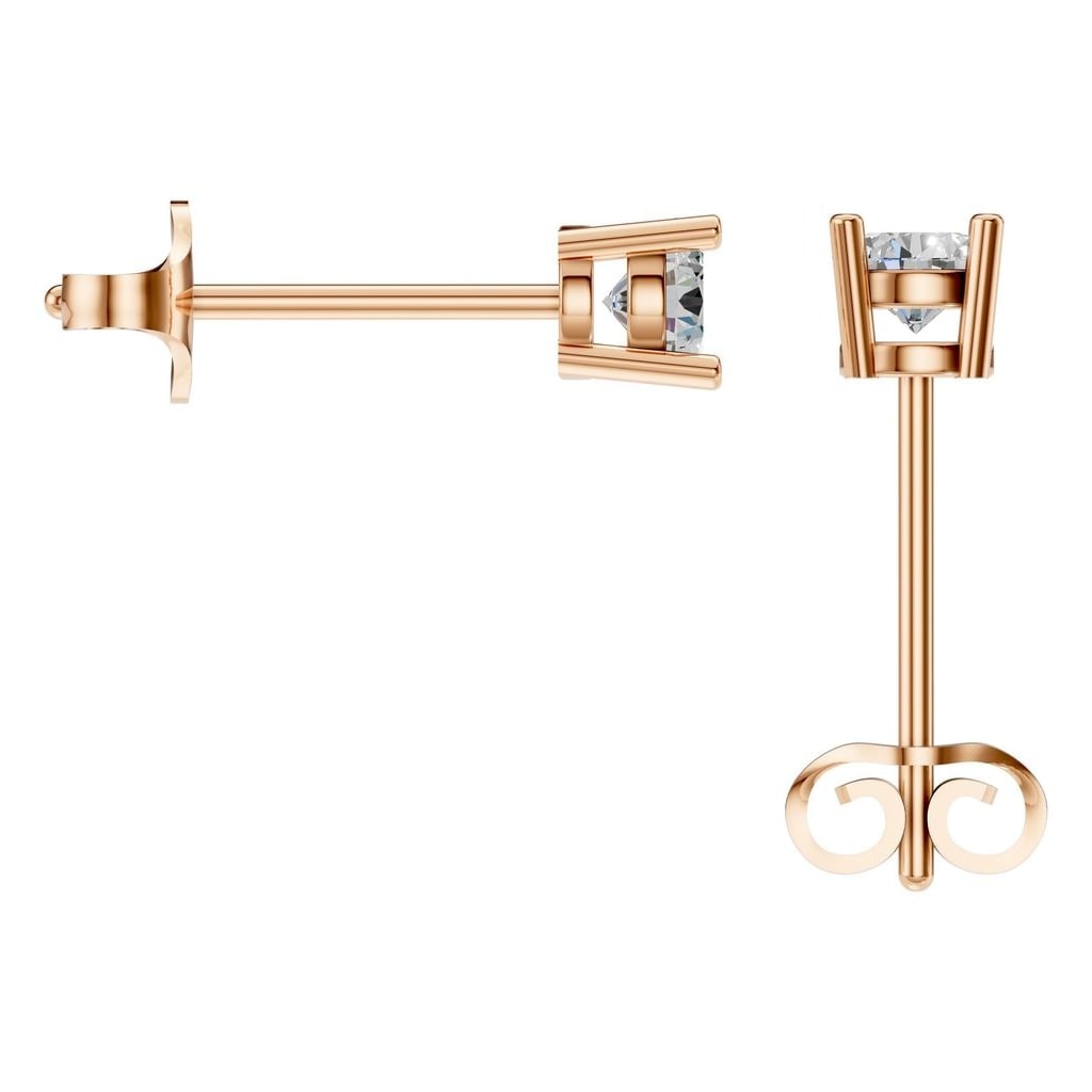 EA-0839 Rose Gold Earrings SET - BACK