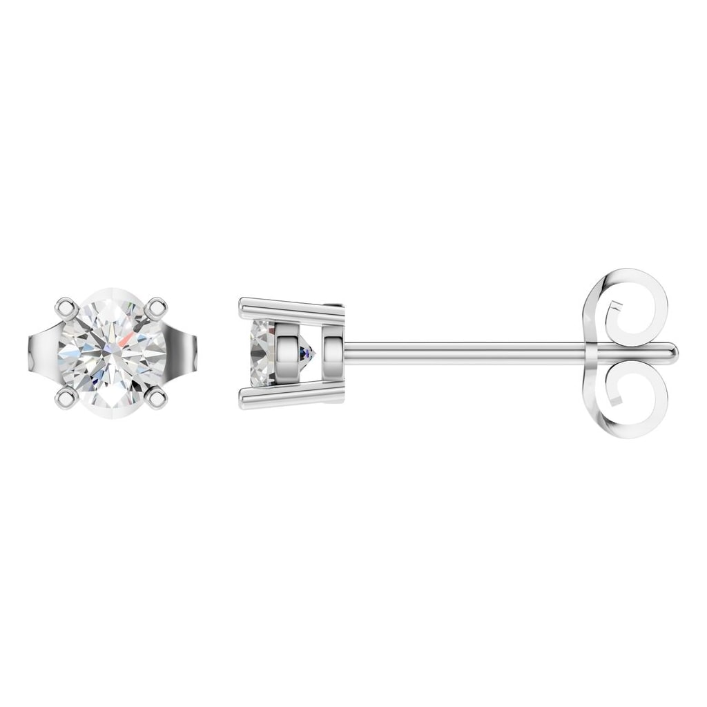 EA-0839 White Gold Earrings SET - Main View