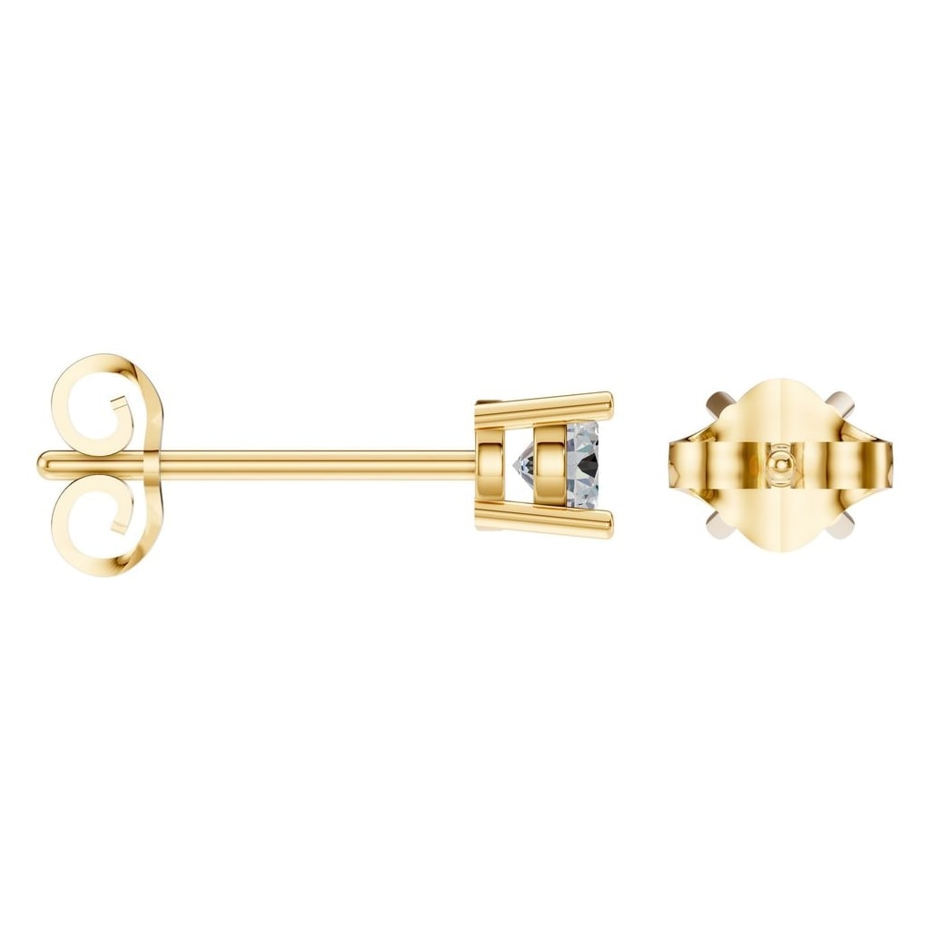 EA-0839 Yellow Gold Earrings SET - ANGLE