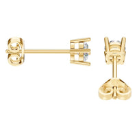 EA-0839 Yellow Gold Earrings SET - Side View