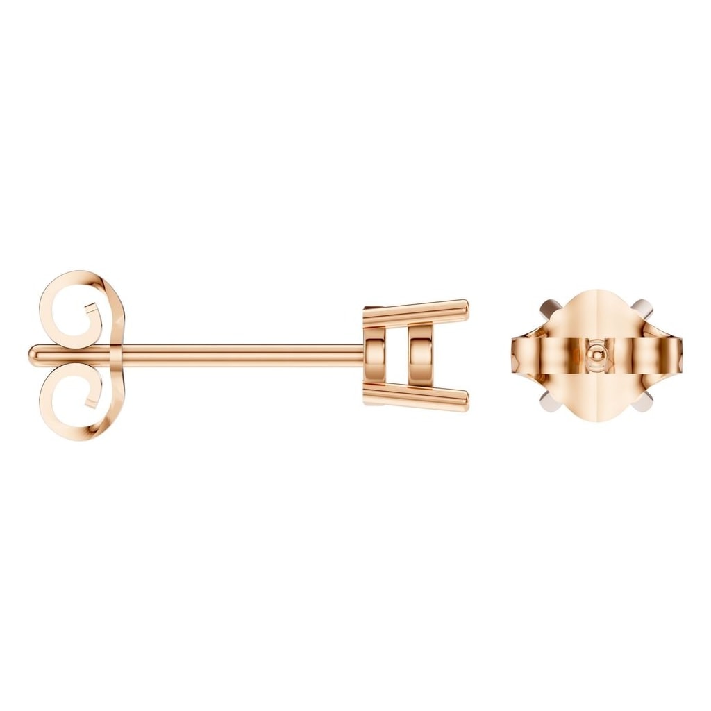 EA-0839 Rose Gold Earrings UNSET - ANGLE