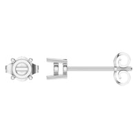 EA-0839 White Gold Earrings UNSET - Main View