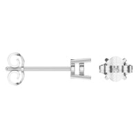 EA-0839 White Gold Earrings UNSET - ANGLE
