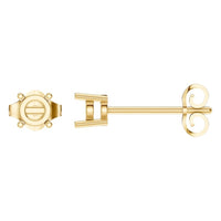 EA-0839 Yellow Gold Earrings UNSET - Main View