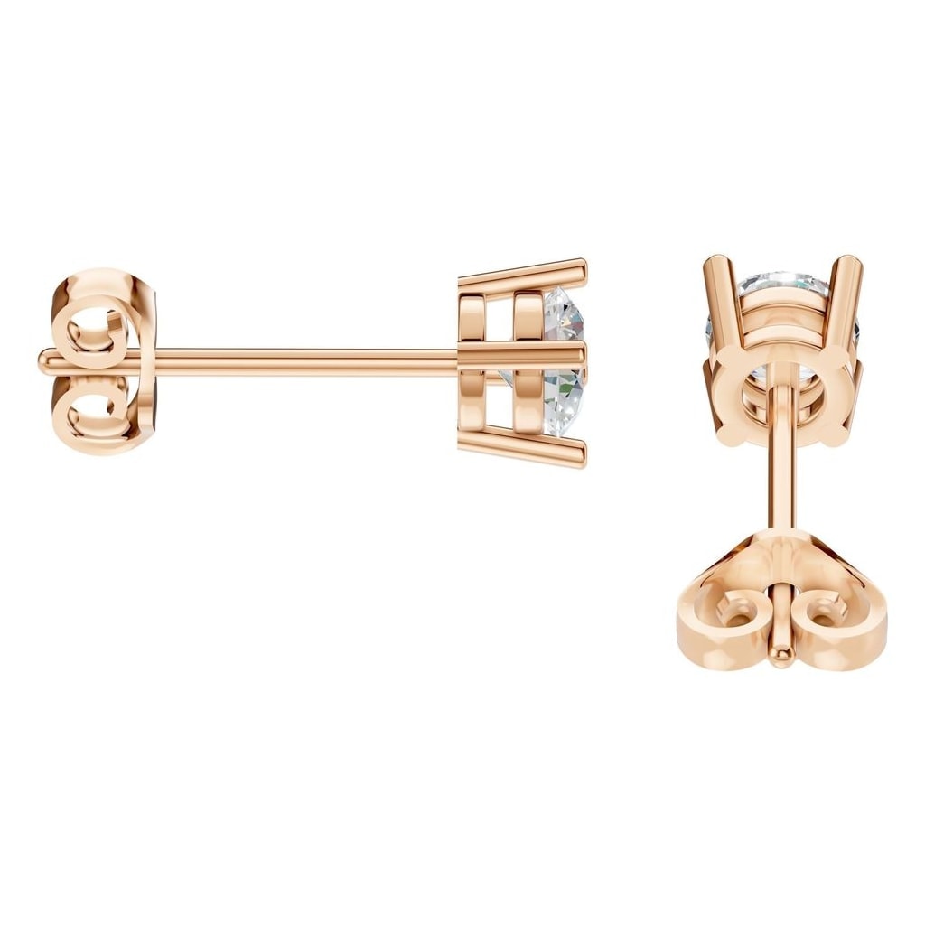 EA-0839 Rose Gold Earrings SET - Side View