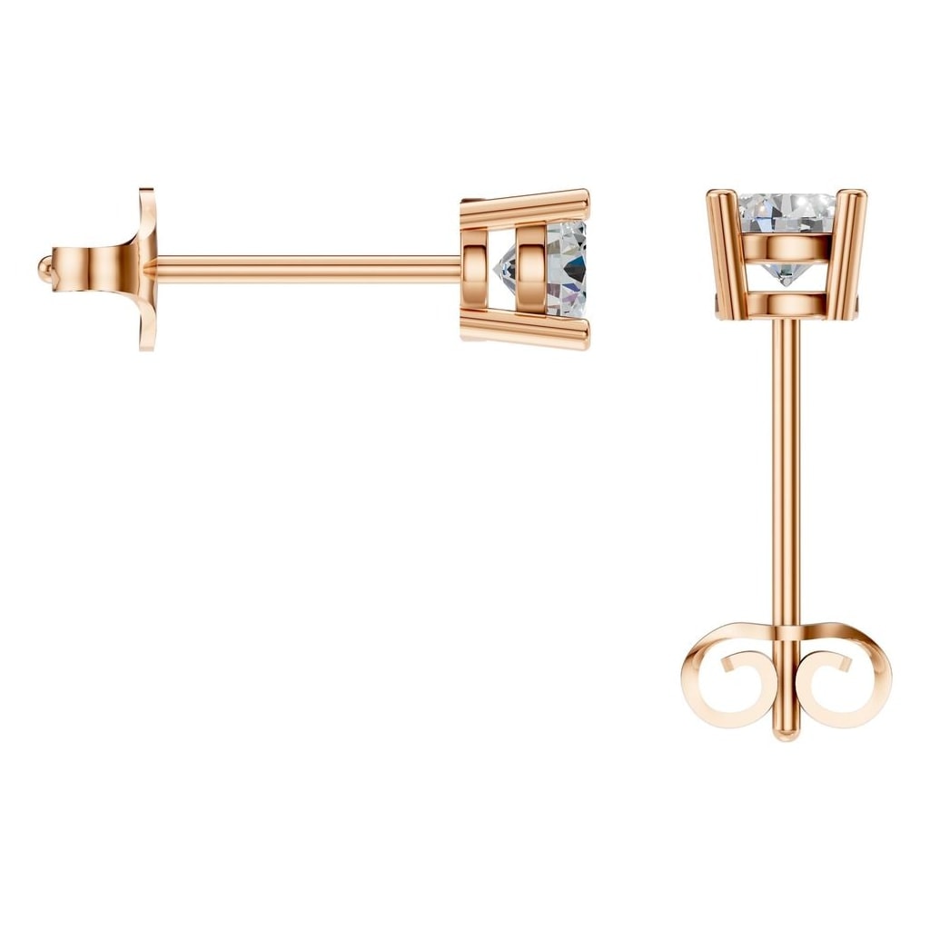 EA-0839 Rose Gold Earrings SET - BACK