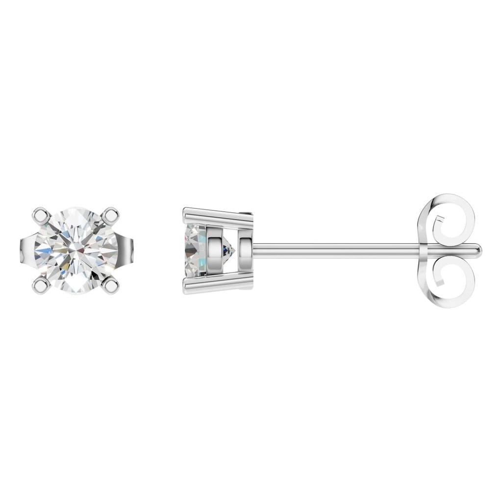 EA-0839 White Gold Earrings SET - Main View