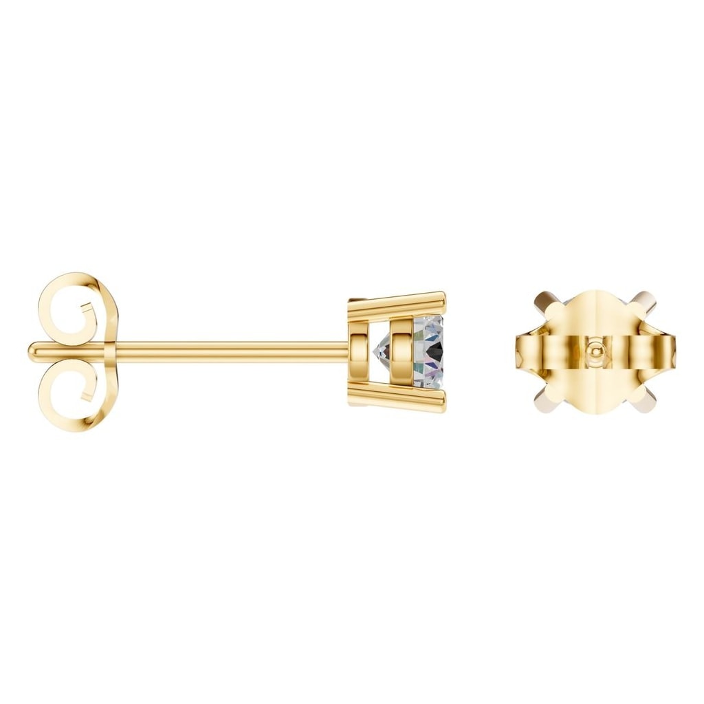 EA-0839 Yellow Gold Earrings SET - ANGLE