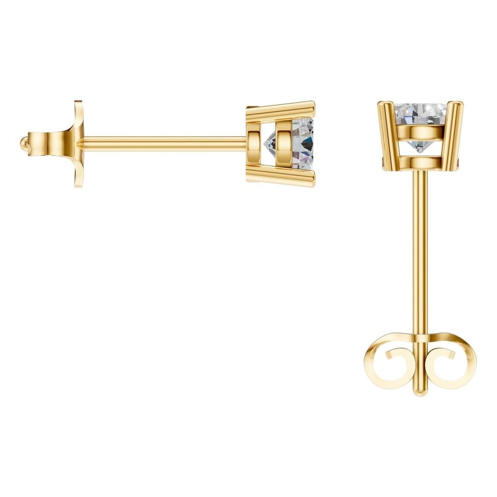 EA-0839 Yellow Gold Earrings SET - BACK