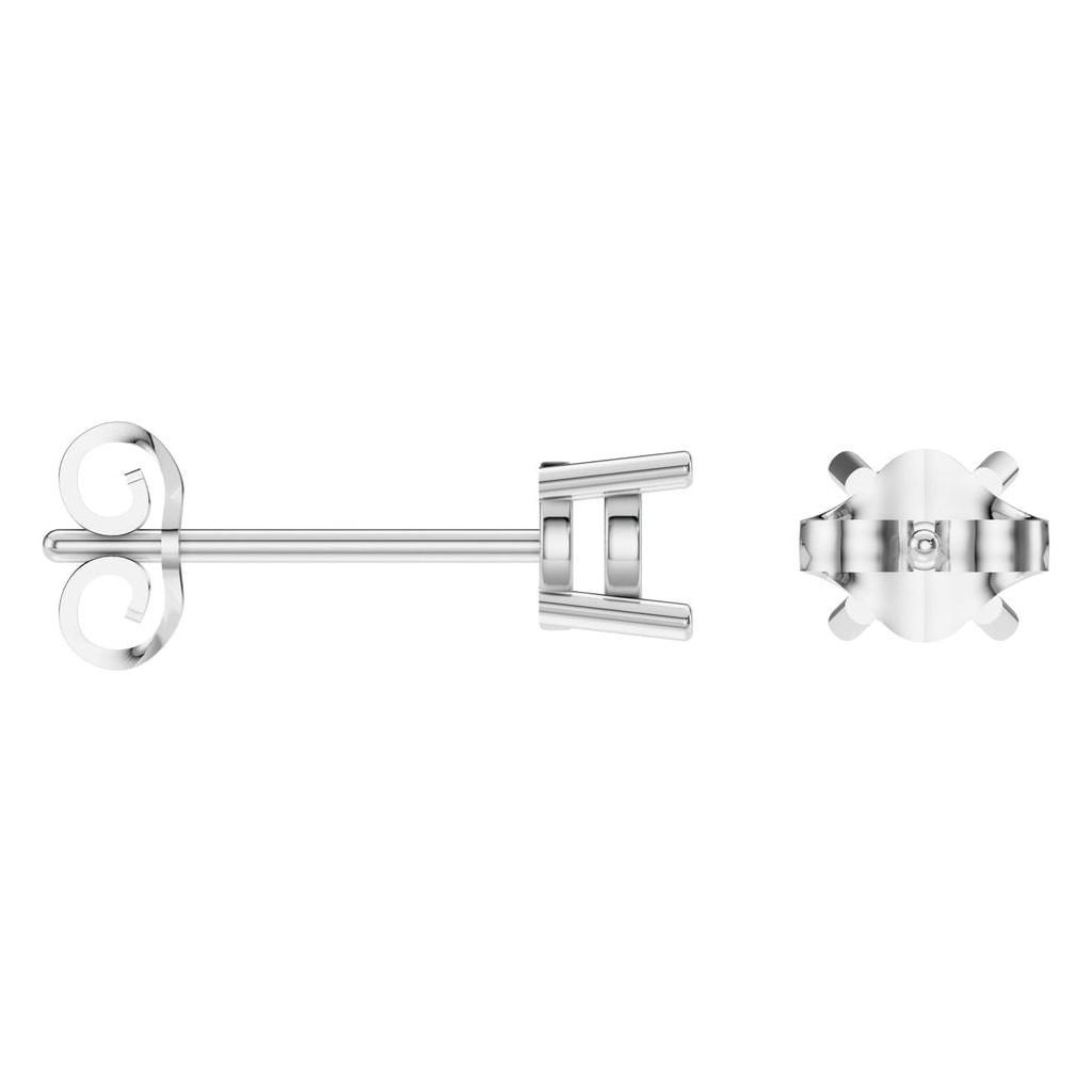 EA-0839 White Gold Earrings UNSET - ANGLE