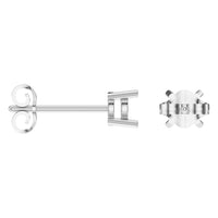 EA-0839 White Gold Earrings UNSET - ANGLE