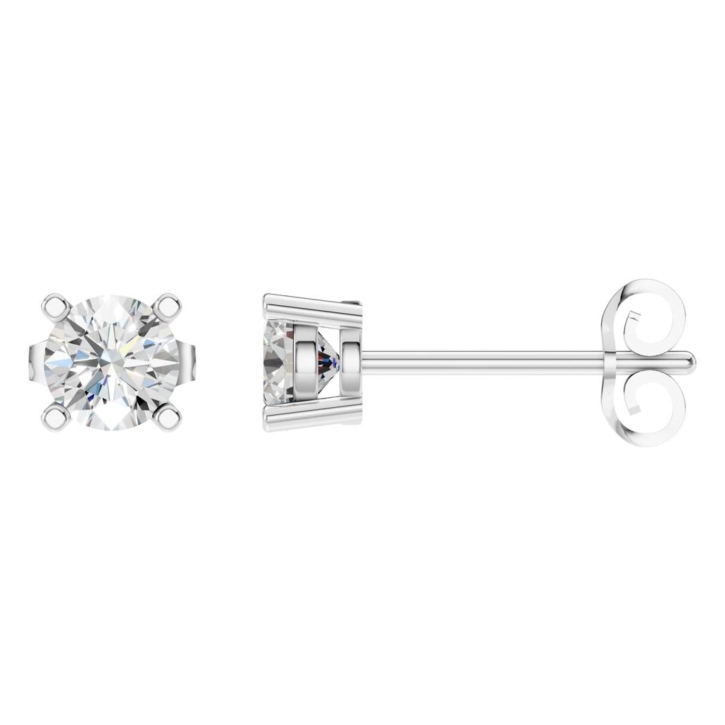 EA-0839 White Gold Earrings SET - Main View