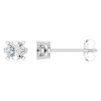 EA-0839 White Gold Earrings SET - Main View
