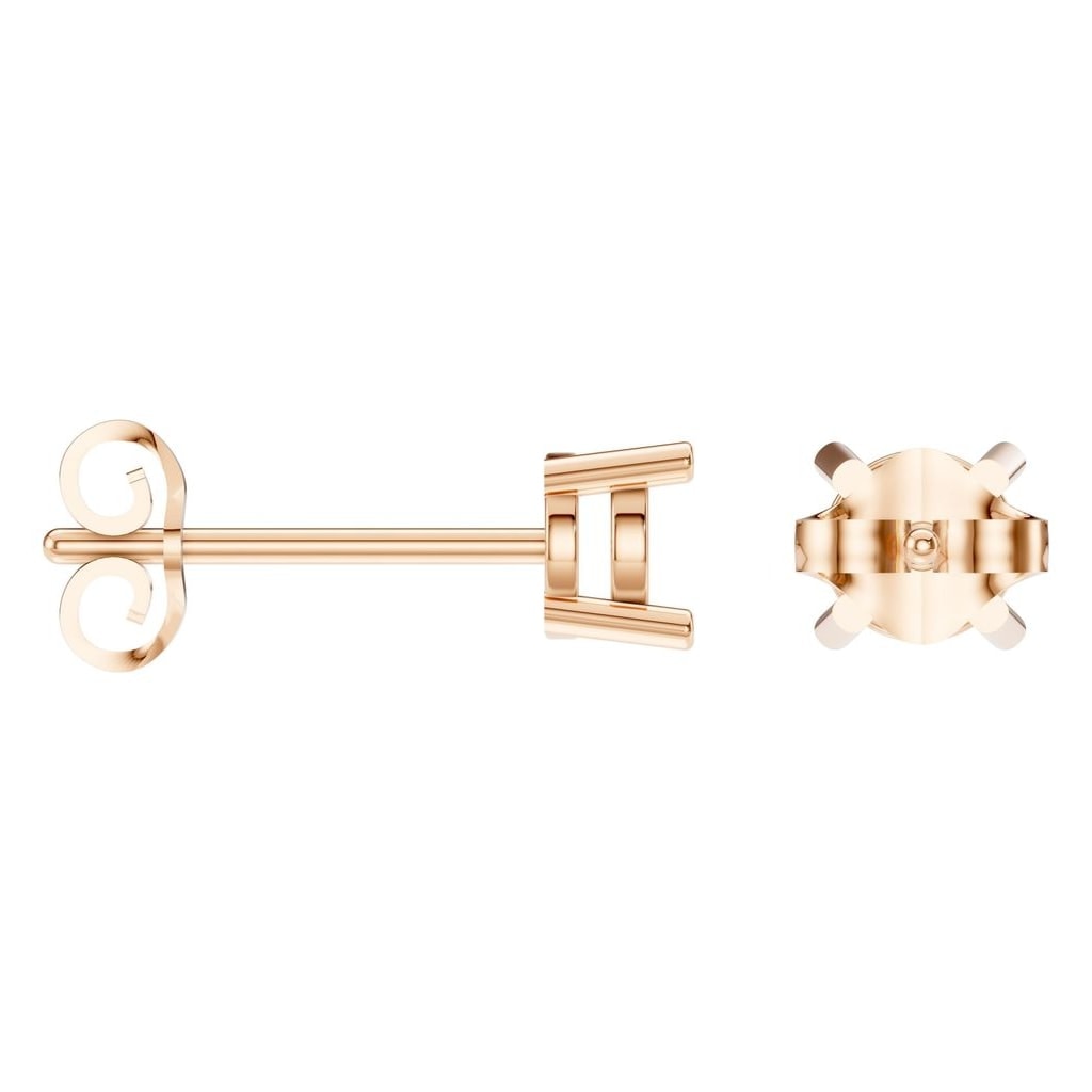 EA-0839 Rose Gold Earrings UNSET - ANGLE