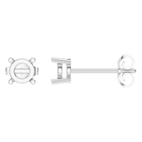EA-0839 White Gold Earrings UNSET - Main View