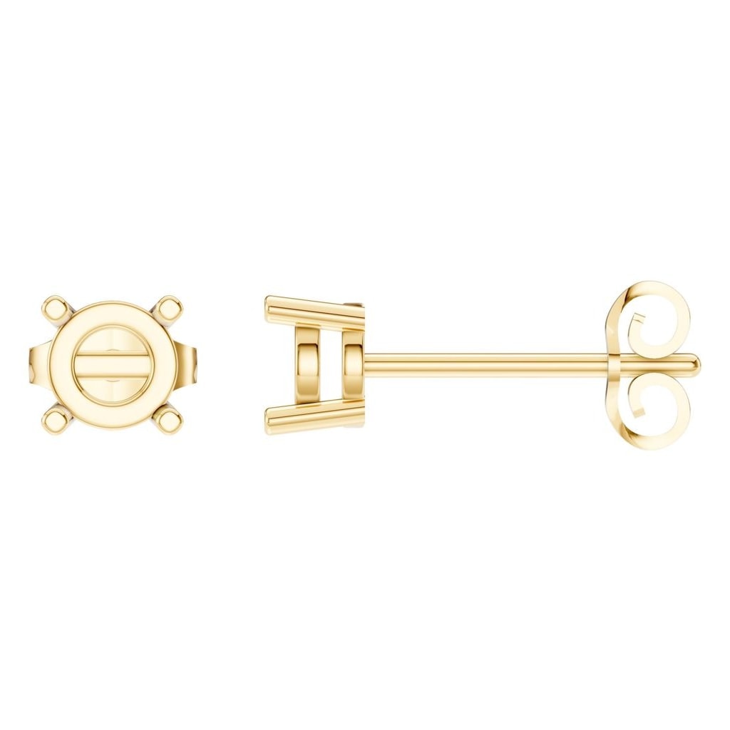 EA-0839 Yellow Gold Earrings UNSET - Main View