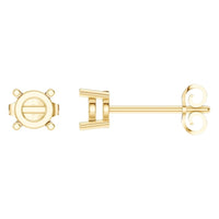 EA-0839 Yellow Gold Earrings UNSET - Main View