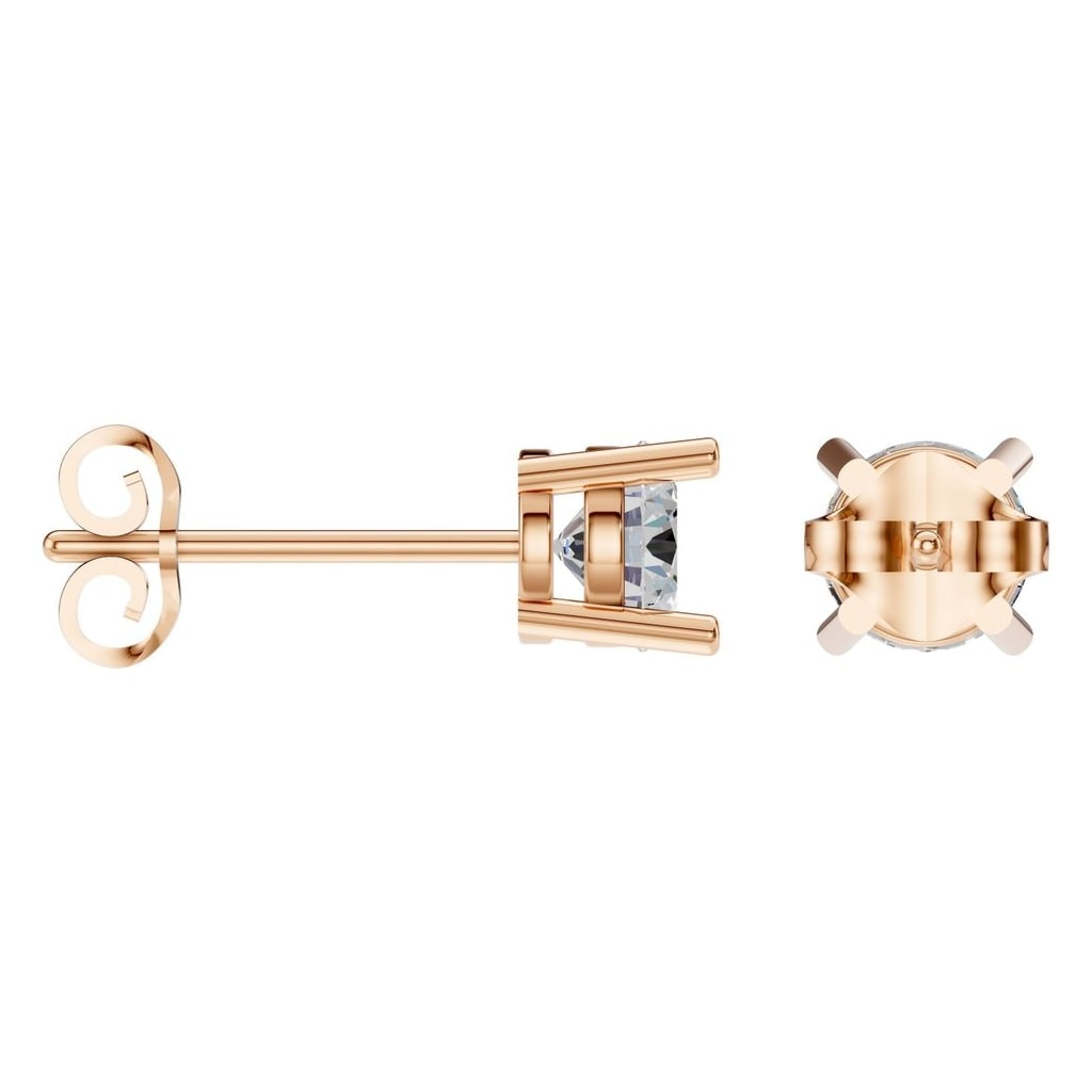 EA-0839 Rose Gold Earrings SET - ANGLE