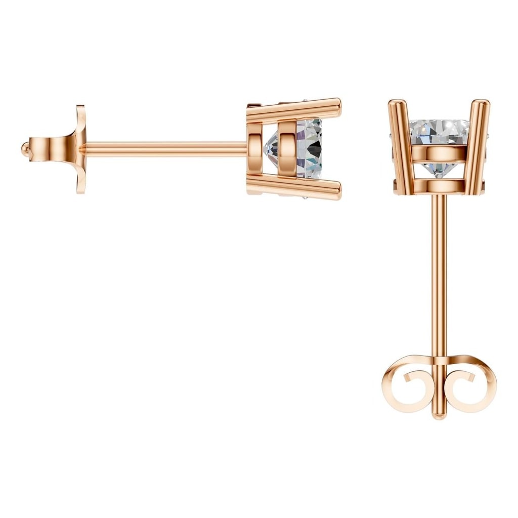 EA-0839 Rose Gold Earrings SET - BACK