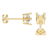 EA-0839 Yellow Gold Earrings SET - Side View