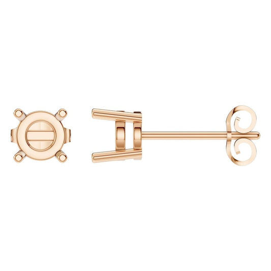 EA-0839 Rose Gold Earrings UNSET - Main View