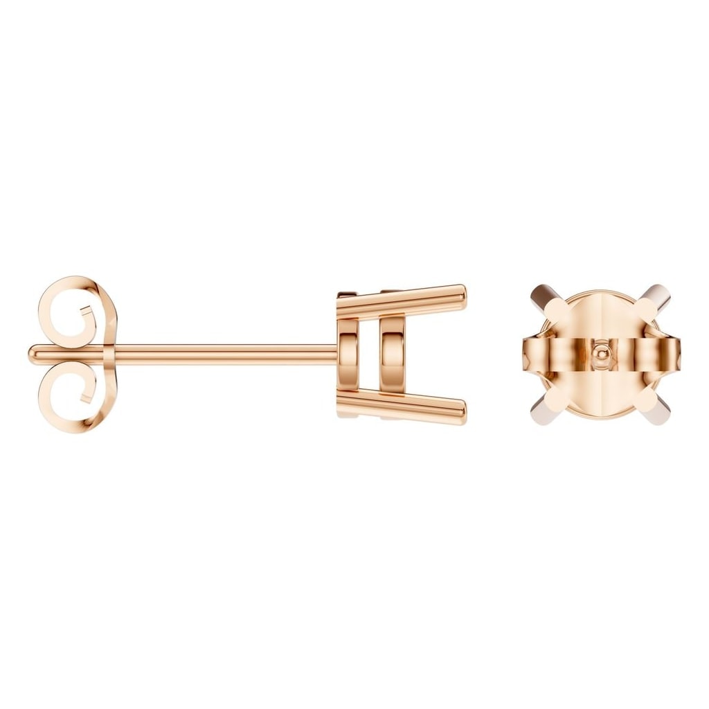 EA-0839 Rose Gold Earrings UNSET - ANGLE