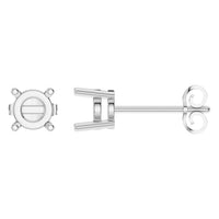 EA-0839 White Gold Earrings UNSET - Main View