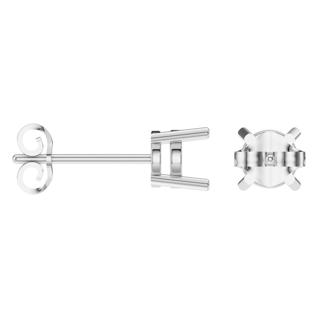 EA-0839 White Gold Earrings UNSET - ANGLE
