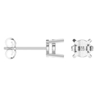 EA-0839 White Gold Earrings UNSET - ANGLE