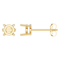 EA-0839 Yellow Gold Earrings UNSET - Main View